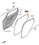 Genuine Brand New Rear Door Side Lh Weatherstrip Assy Kia Seltos 2021-2024. Fixed Price $99.87.