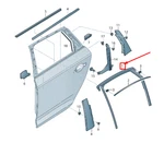 New Audi Q5 Fy Rear Left Door Window Guide 80A839431C No Import Duties To. Fixed Price $212.72.