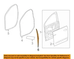 Gm Oem 18-24 Enclave Door Components-front W'strip 23204904. Fixed Price $46.47.