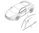 New Audi R8 Right Roof Sill Guard 420854544B 2015 Genuine. Fixed Price $176.27.
