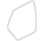 Genuine Audi Surround Weather-strip 83A-833-721-C. Fixed Price $154.53.