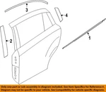 Subaru Oem 17-23 Crosstrek Rear Door Exterior Trim-belt W'strip 62280FL000. Fixed Price $74.22.