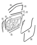 Genuine Mopar Front Door Sill Secondary Weatherstrip 4575881AA. Fixed Price $18.73.