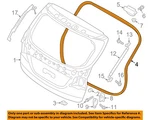 Hyundai Oem 13-15 Santa Fe Lift Gate-weatherstrip Seal 87321B8000. Fixed Price $120.05.