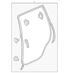 Genuine Honda Surround Weather-strip 72810-TG7-A02. Fixed Price $138.23.