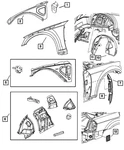 Genuine Mopar Front Door Mounted Weatherstrip Left 5112135AD. Fixed Price $39.22.