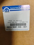 Oem Mopar Front Left Upper Door Reveal Molding 68348681AG For 2020-2026 Ram 1500. Fixed Price $24.99.