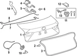 Genuine Lexus Deck Lid Seal 64461-53040. Fixed Price $162.58.