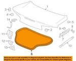 Gm Oem 16-23 Camaro Trunk Lid Components-weatherstrip 84126266. Fixed Price $85.81.