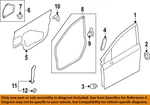 Subaru Oem 18-25 Crosstrek Front Components-door W'strip 63511FL010. Fixed Price $81.05.