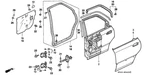 Genuine Honda Sub-seal Rear Door 72825-SV4-013. Fixed Price $46.37.