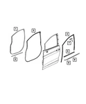 Genuine Mopar Front Door Opening Weatherstrip Right 68313520AD. Fixed Price $77.26.