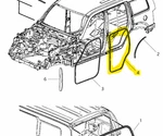 Mopar Front Rear Body Weatherstrip 2008-2012 Jeep Liberty M617. Fixed Price $99.56.
