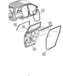 Genuine Mopar Rear Door Body Mounted Weatherstrip WT91XXXAC. Fixed Price $68.22.
