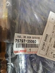 Genuine Toyota Upper Pad 75797-35060. Fixed Price $28.86.