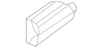 Genuine Audi Door Applique Seal 80A-867-369. Fixed Price $14.49.