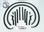 Corvette: S194: 61 - 62 Convertible Top Weatherstrip Kit 12 Pcs. Fixed Price $351.62.