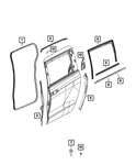 Genuine Mopar B-pillar Seal Right 68448111AA. Fixed Price $14.29.