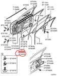 Mitsubishi Genuine Lancer Evo 7 8 CT9A CS1A Front Door Weatherstrip Rh&lh Set. Fixed Price $159.04.