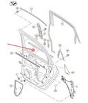 Vw Passat 3G B8 Rear Right Outer Window Slot Seal 561839476A7Z7 No Duty. Fixed Price $206.52.