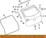 Gm Oem 19-23 Blazer Lift Gate Hardware-upper W'strip 84558610. Fixed Price $50.02.