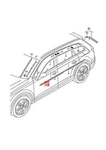 Audi Q7 Window Slot Seal With Trim Strip Black-glossy 4M0853284CT94 17-19. Fixed Price $336.45.