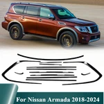 Gloss Black Window Molding Trim Frame Strips For Nissan Armada 2018-2024 13PCS. Fixed Price $139.00.