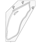 Genuine Mazda Door Weather-strip KD53-72-760F. Fixed Price $62.94.