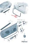 New Audi A5 S5 Convertible F57 F5E Interior Door Seal 8W7831707A. Fixed Price $275.50.