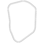 Genuine Volkswagen Surround Weather-strip 3CN-837-702-A-5AP. Fixed Price $32.24.