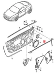 Genuine Window Aperture Seal Left Inner Audi 8J0837479J. Fixed Price $341.88.