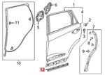 2019-2025 Acura Rdx Genuine Rear Door Lower Seal Oem 72827-TJB-A01 New. Fixed Price $56.35.