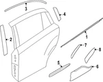Genuine Subaru Belt Molding 62280FN011. Fixed Price $83.39.