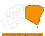 Volkswagen Oem 19-25 Jetta Front Door Components-body W'strip 17A867911A9B9. Fixed Price $213.90.