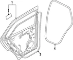 Genuine Audi Weather-strip On Body 85H-833-721-A. Fixed Price $142.64.