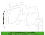 14-19 Toyota Highlander Rear Left Forward Front, Door Seal 67896-0E020 Genuine. Fixed Price $20.00.