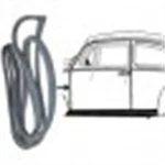 Left Side Door Seal For 1967-79 Vw Beetle 111831721DX. Fixed Price $20.04.