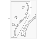Genuine Lexus Door Seal Retainer Plate 67857-0E010. Fixed Price $78.36.