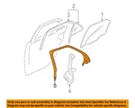 Gm Oem 05-11 Cts,sts Rear Door Glass Hardware-inner W'strip 25881538. Fixed Price $310.06.