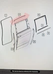 2017-2024 Chrysler Pacifica Rear Right Slide Door Upper Weatherstrip 68188722AD. Fixed Price $39.95.