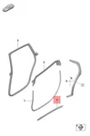 Genuine Porsche Taycan Y1A Door Seal Left Lower 9J1839499. Fixed Price $127.28.