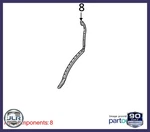 2006-2013 Land Rover Range Sport Door Seal CGE500470. Fixed Price $89.99.