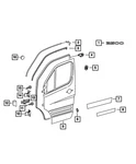 Genuine Mopar Door Seal Right 68005103AA. Fixed Price $37.19.