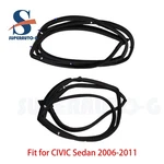 Front Door Rubber Weather Seal Set Left & Right For 2006-2011 Honda Civic Sedan. Fixed Price $39.07.