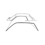 Scott Drake C5ZZ-6551222-3C 1965-1966 Coupe Roof Rail Weatherstripping Pair. Fixed Price $36.54.