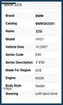Bmw 325I Front Door Left Hand Drive Belt Weather Strip 51347060248. Fixed Price $89.55.