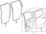 Genuine Gm Door Weather-strip 86797000. Fixed Price $72.63.