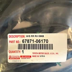 Genuine Lexus Oem 2016-2020 ES350 Rear Rh Door Seal 67871-06170 6787106170. Fixed Price $159.50.