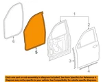 Gm Oem 15-20 Escalade Esv Front Door Components-surround W'strip 23277123. Fixed Price $103.75.