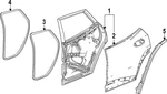 Genuine Gm Door Weather-strip 42885303. Fixed Price $35.83.